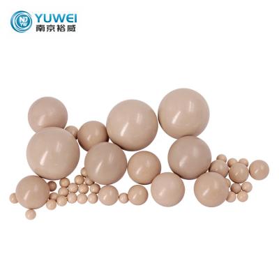 China Chemical Resistance Mechanical Customized Draw Plastik PEEK Balls rollers for sale