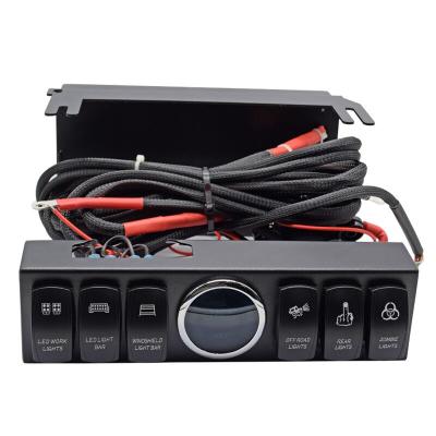 China Alloy steel 6 band rocker switch panel with control pod system and relay box for sale