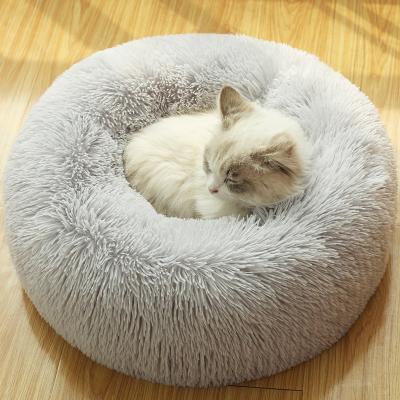 China Warm Dog Kennel Plush Round Pet Kennel Mat Winter Mat Pet Bed Pet Bed Pet Supplies for sale