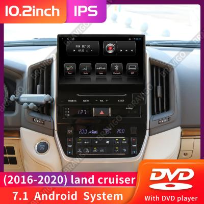 China Android Car DVD GPS System Navigation Multi Media Player For TOYOTA Land Cruiser 2016-2021 10.2 inch 4-64gb carplay for sale