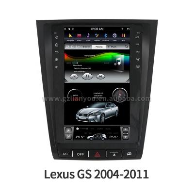 China Vertical GPS 4+64G Android 9.0 Vertical Style Screen Car DVD Player Gps Navigation For Lexus GS300/GS460/GS450/GS350 2004-2011 for sale