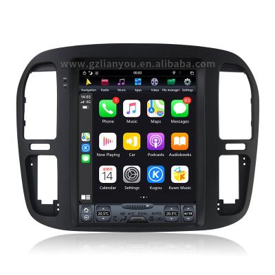 China GPS 12.1 inch 4+64GB Stereo System Styling Screen Android 9.0 Vertical Car DVD Player FOR TOYOTA LC100/LEXUS LX470 1999-2002 for sale