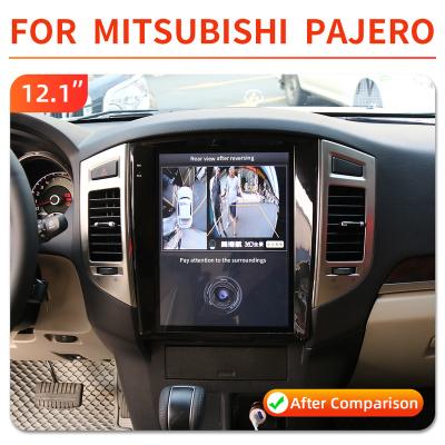 China Android Car DVD GPS System Navigation Multi Media Player For Mitsubishi Pajero 2008-2019 12.1 inch 4-64gb carplay for sale