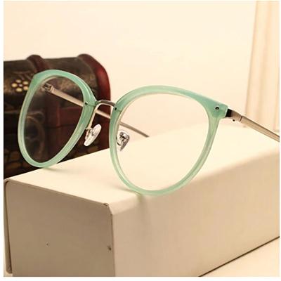 China Fashionable Decoration Sight Myopia Round Metal Women Glasses Eye Glass Eyewear Decoration Glasses for sale