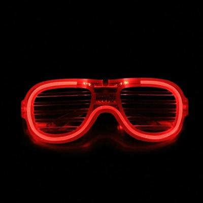 China Fashion Sunglasses JLB76 Fashions Shape LED Flashing Glasses Light Up Christmas Party Supplies Decoration Glowing Glasses for sale