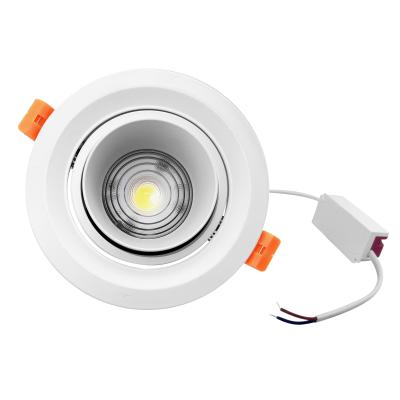 China Modern Recessed Fireproof 10w Led Cob Anti Glare Ceiling Pure Aluminum Beam Angle Adjustable Down Light for sale