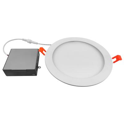 China Modern 6 Inch Round Wafer Night Lights Standard Sizes Panel Frame Frameless Solar Flood Led Ceiling Light for sale