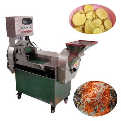 China Speed ​​could be adjust 110v/220v Auto Vegetable Carrot Slicer Machine / Potato Slice Shred Machine for sale