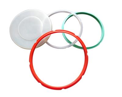 China 5qt/6qt/8qt/10qt Oil Food Grade Clear Resistance/Red/Blue/Green Silicone Cover/Cooker Instant Silicone Sealing O-Ring for sale