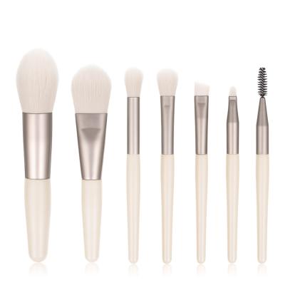 China Mini Makeup Distributor Brush Kit skin-friendly brochas de maquillaje 7 pieces travel makeup brush set for sale