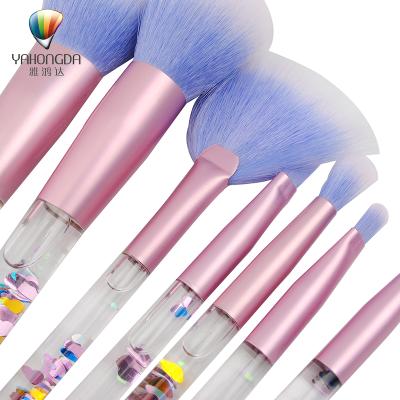 China Angular Blush 7 Pcs Professional Portable Face Make Up Brush for sale