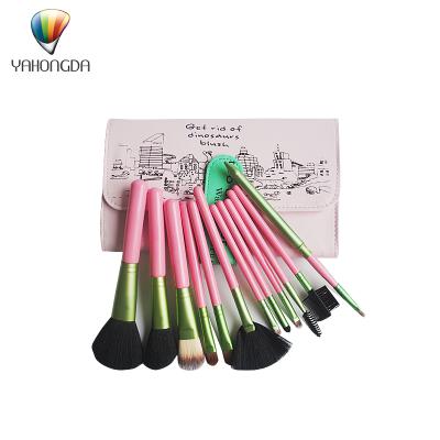 China Latest Beauty Fan Brush Products Cute Cosmetic Brush Set Travel Needs Kit De Pincel De Maquiagem for sale