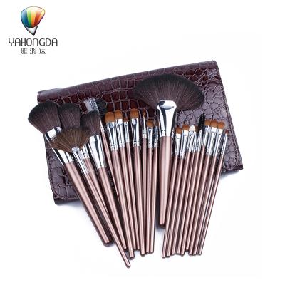 China Angular Blush 2020 New Design 12 Pcs Good Quality Logo With Cheap Custom PU Makeup Bag Makeup Brush Set for sale