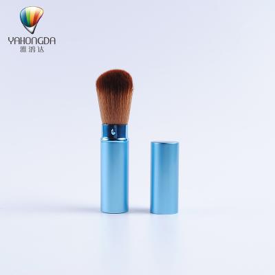 China New Design Smudge Brush Factory Sale Foundation Makeup Powder Face Single Retractable Brush for sale