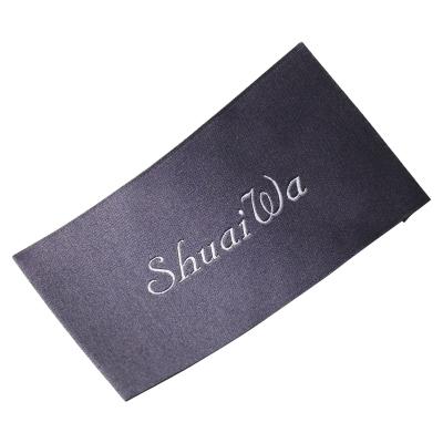 중국 Washable Sew-on Customize Private Logo Vertical Horizontal Grosgrain Textile Fabric Clothing Eco Friendly Neck Label Recycled Labels 판매용