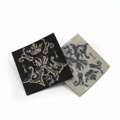 China Washable Damask Woven Label Clothing Labels Quality Recycled Neck Label for sale