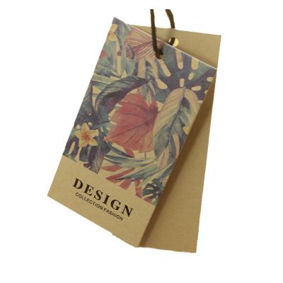 China Custom Logo Recyled Kraft Luggage Swing Tags Eco Label Hang Tag for sale