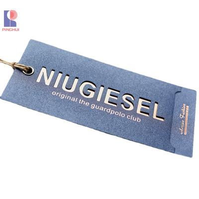 China New Design Logo Garment Size Print Paper Luxury Custom Hang Tags From China Viable Factory for sale