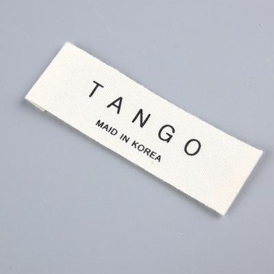 Китай Washable Woven Clothing Labels Custom Damask Logo Neck Label Sticker Cotton Fabric Label продается