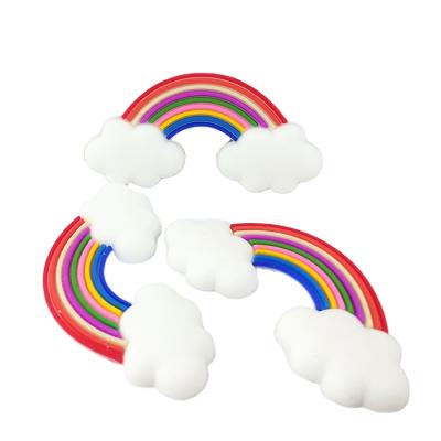 China 3D No Min Custom Rainbow Patch Work Jacket Rubber PVC Patches Custom Rubber for sale