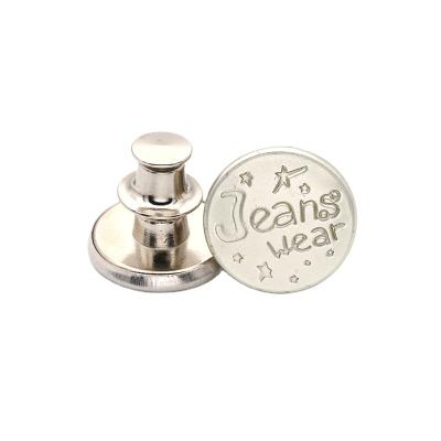 China Custom Washable Garment Accessories Eco - Friendly Round Metal Button Zinc Alloy Brass Snap Garment Washable for sale