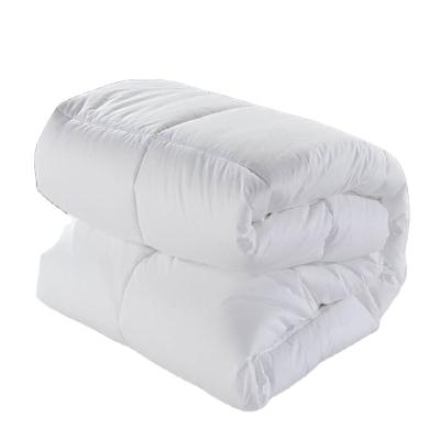 China Home Color Quilted 100% Polyester Fabric Feather Silk Cotton Comforter Set for sale