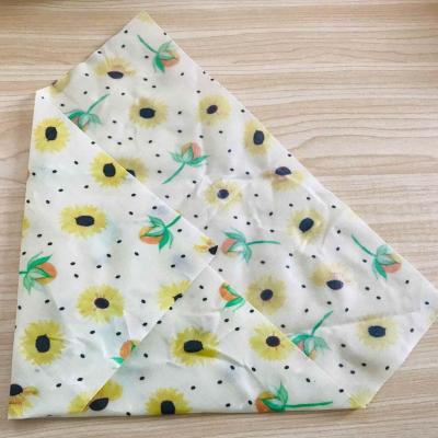 China Organic Natural Food Wrap 100% Sustainable Cotton Beeswax Wraps for sale