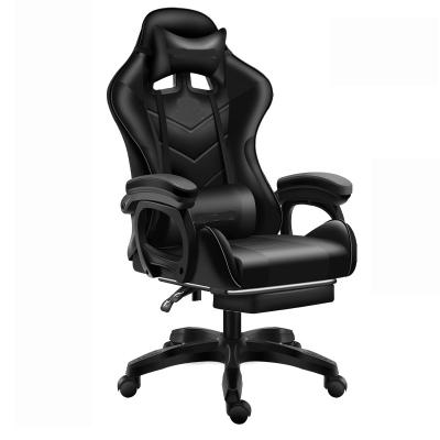 China PU (Height)Adjustable Ergonomic Modern PC Computer Desk Leather Gaming Chair for sale