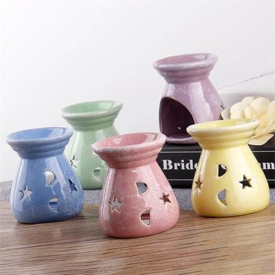 China Wholesale Custom Essential Oil Home Decor Censer Ceramic /Resin Wax Melts Heater Aroma Oil Burner For Aromatherapy for sale