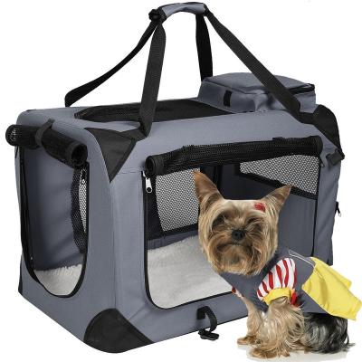 China Breathable Pet Carrier Airline Approved Soft Sided For Cats And Dogs Portable Comfortable Safe Travel Pet Bag Car Seat Carrier for sale