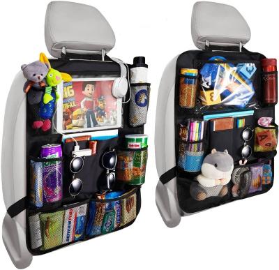 China Simple Color Without Pattern Car Organizer Foldable Backseat Hanging Organizer Backseat Cargo Storage for sale