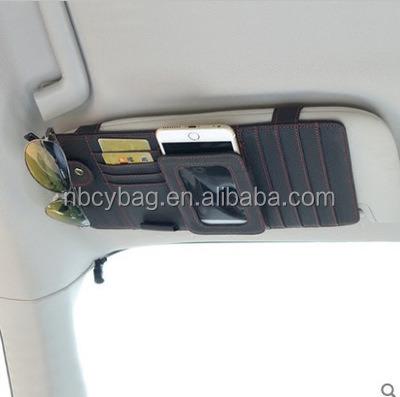 China Car Stoage Chiyuan Point Pocket Document for Car Sun Visor Organizer for sale