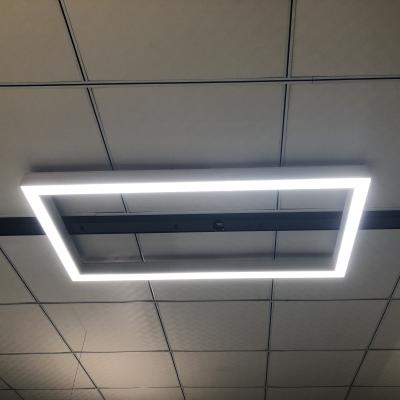 China Custom Desk DIY Designer Rectangle Square Linear Led Lighting Profile Fixtures for sale