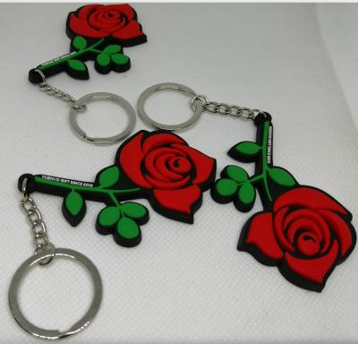 China 2019 PVC Customize 2D And 3D PVC Key Chain And One Side Key Chain Or Double Sides Printing for sale