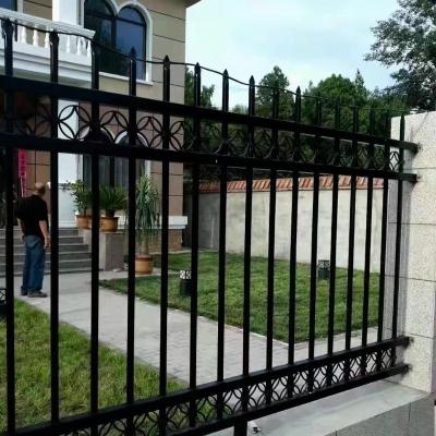 China Durable easily assembled and anti-corrosion decorative wrought iron door for sale