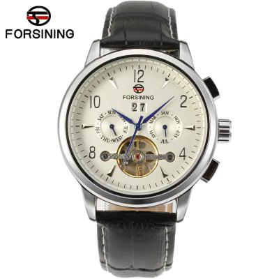 China Forsining Men's Brand Classic Fashion Leather Automatic Mechanical Watch for sale