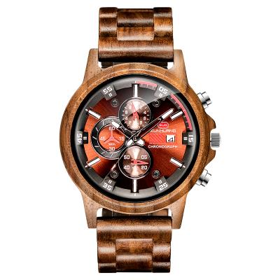 China 2020 Engraved Bamboo Custom Wooden Watch Oem Waterproof Men Wood Watch With Leather Strap for sale