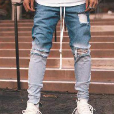 China Breathable Hot Selling Kids Boys Loose Blue Jeans With Two Different Color for sale