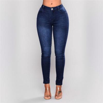 China Breathable Stretch Bottom Style Skinny Jeans Last For Fat Women for sale