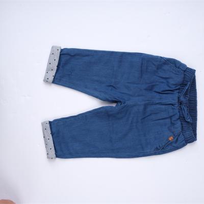 China OEM Service Premium Classic Denim Rockey Tank Top Suppliers Clothing Children Kids Jeans Pants For Baby for sale