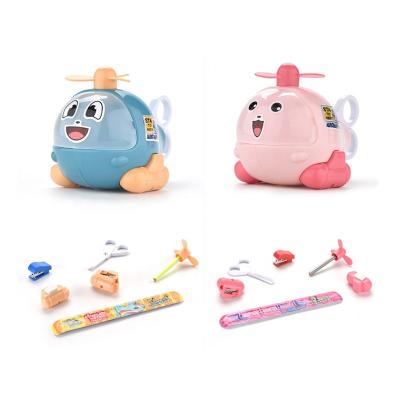 China (PP) Disassembly Plastic Creative Combination Transform Flat Stationary Toy Set for sale