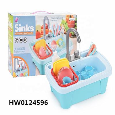 China Role Playing/Storing& Capacity Carryover Game House Organizing Kitchen Sink with Drain Kit, Mounting Clips and Wash Panel for sale