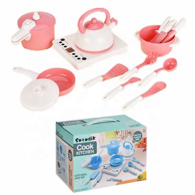 China Interesting Plastic Housing Kinds Of Battery Operated Plastic Cooking Items Kitchen Toy Set for sale