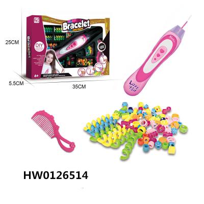 China Hotsale Girl Play DIY Hairdressing Decoration Girls Hairwear Decoration Tool Toy Set for sale