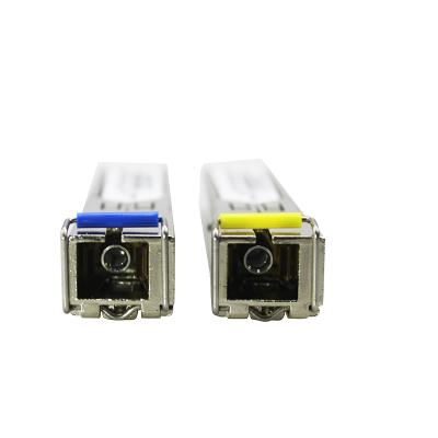 China Simplex Network Fiber Optic Module SFP SC 1.25G DDM Single Mode SFP Module for sale