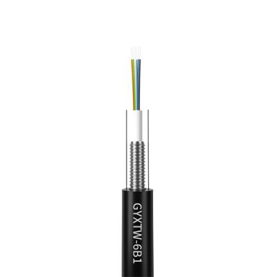 China Environmental Protection PE Sheath Optical Cable Gyxtw-6b1 Six-core Optical Cable for sale