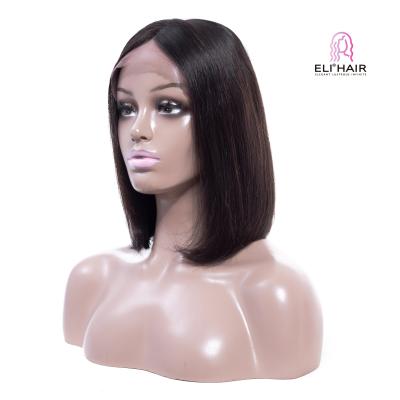 China BOB Wig Highlight 1B Honey Brown Color Straight Human Hair Short Wave ELI RTS 4x4 13x4 Silky Straight Front Wigs Brazilian Hair Lace Wigs Seller for sale