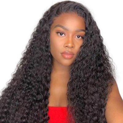 China High Quality Water Wave ELI RTS Texture All Colors Full Lace Front Wigs 100% Virgin Human Hair Transparent Swiss Lace Front Wig Vendor for sale