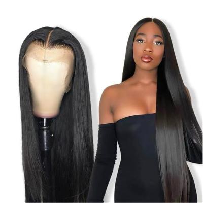 China Wholesale ELI 150% 180% Density Straight Full Lace Wigs For Color Women Raw Brazilian Virgin Hair Transparent Lace Front Wig for sale