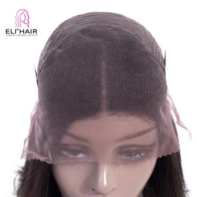 China ELI Wholesale HD silky straight wave 360 ​​lace wig 100% raw cuticle aligned human hair double drawn human hair wigs for sale